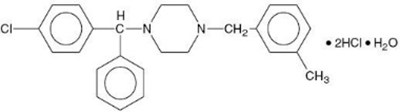 Structure Of Meclizine HCl (Structure Meclizine HCl)